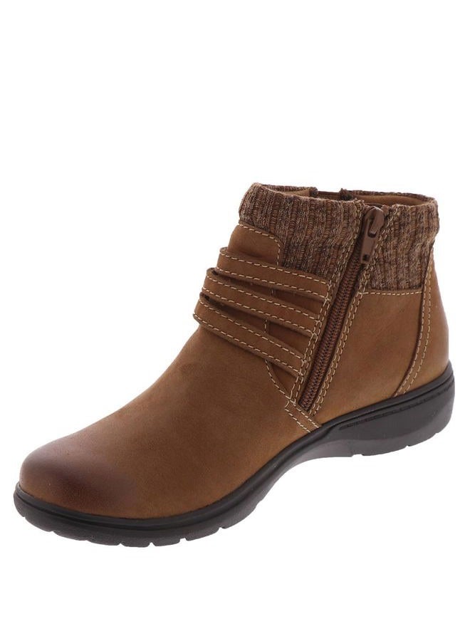 clarks Women's Carleigh Lane Ankle Boot, Dark Tan Nubuck, 5 - Image 4