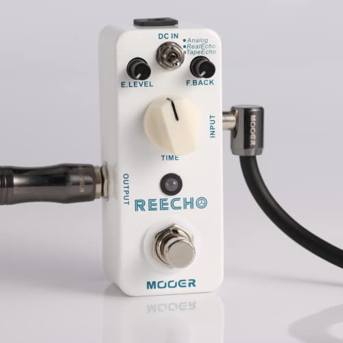 MOOER Reecho Delay Guitar Delay Effects Pedal with 3 Modes, Analog, Real Echo, Tape Echo, Vintage Tap Echo Machine - Image 4