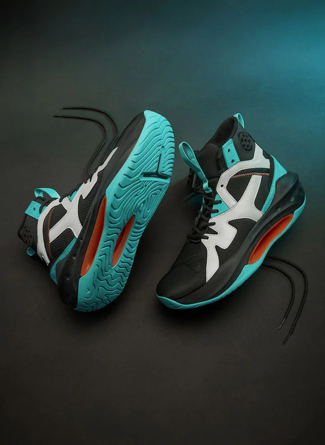 The Souled Store  The Souled Store Men Colourblocked High Top Sneakers  | Best Price UAE