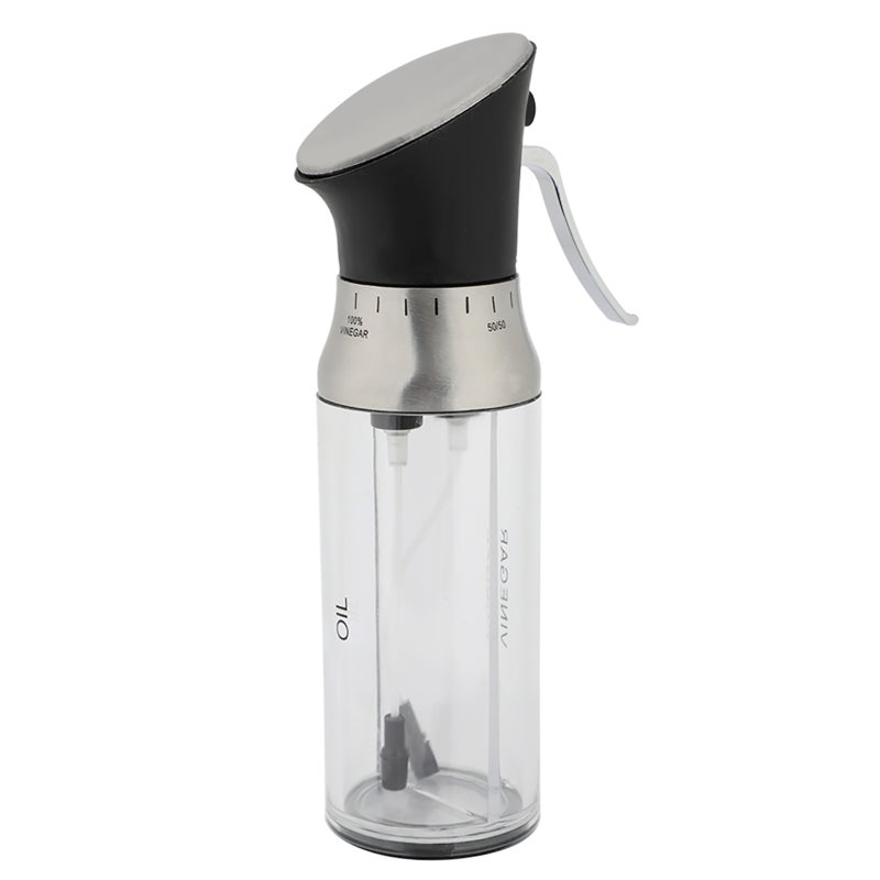 Oil Spray Bottle: 100ml Transparent Food-Grade PC - Precise Press-Type Dispenser, Dual Nozzle Oil & Vinegar Mister for Home Healthy Cooking, Portion Control - Image 2