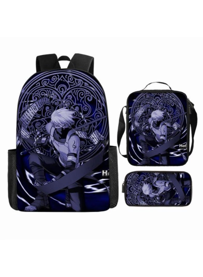 عام حقيبة ظهر مطبوعة بالرسوم المتحركة + حقيبة يد + مجموعة حقيبة قلم، مجموعة حقيبة عملية من ثلاث قطع (يتوفر الطلاب والأطفال والأصدقاء وتسلق الجبال وما إلى ذلك) - 109 - Image 2