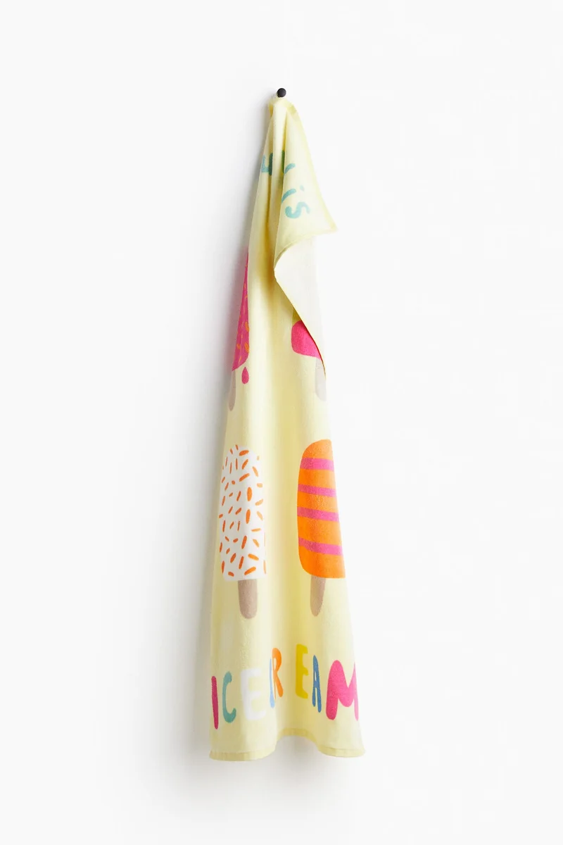 H&M Patterned bath towel