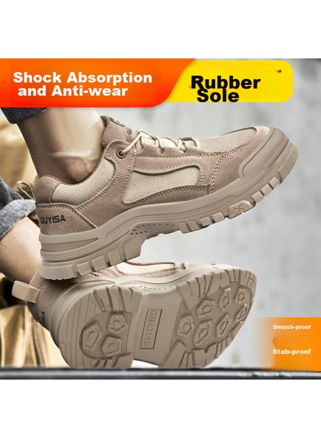 GUYISA Guyisa Safety Shoes For Men, Summer Steel Toe Cap, Anti-smashing, Anti-puncture, Breathable, Lightweight, Construction Site Work Safety Shoes 3115lbn 40 - Image 3