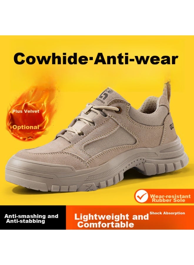 GUYISA Guyisa Safety Shoes For Men, Summer Steel Toe Cap, Anti-smashing, Anti-puncture, Breathable, Lightweight, Construction Site Work Safety Shoes 3115lbn 40 - Image 1