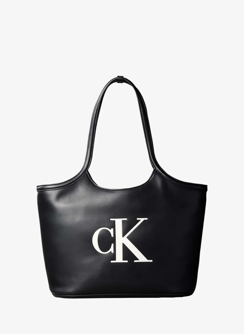 Embossed Monogram Tote Bag