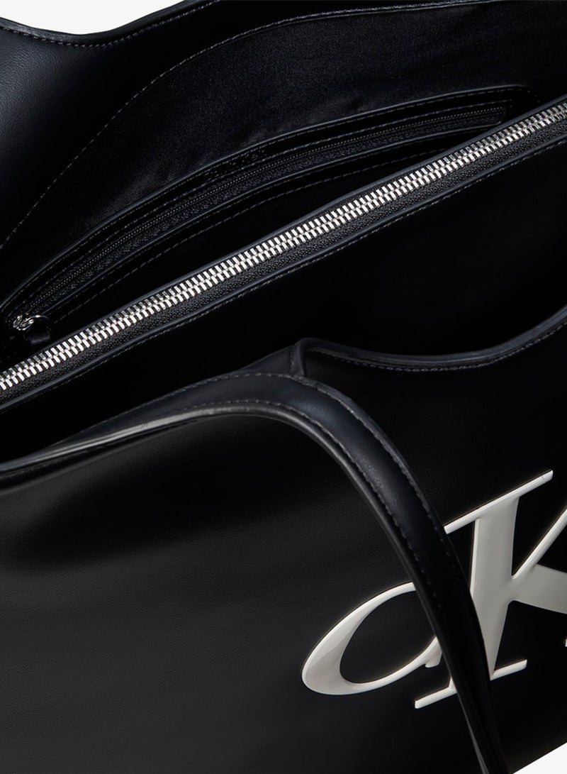 CALVIN KLEIN Embossed Monogram Tote Bag - Image 3