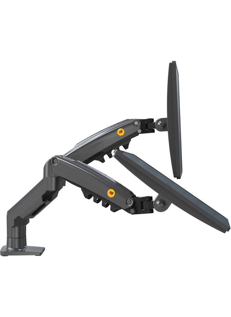 Generic F160 Dual Arm Monitor Stand – Fits 17-27" Screens, Supports 2-9kg, with Shock Absorber (New Version)  - Image 4