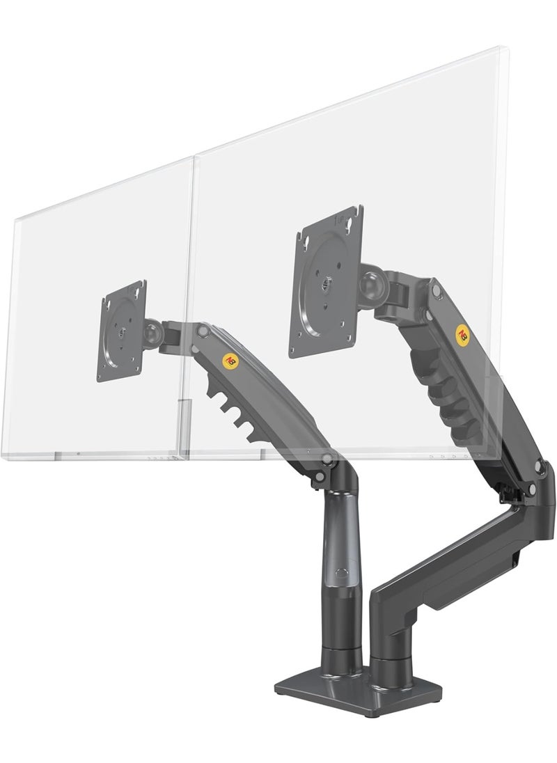 Generic F160 Dual Arm Monitor Stand – Fits 17-27" Screens, Supports 2-9kg, with Shock Absorber (New Version)  - Image 5