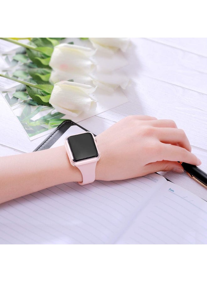 2 Pcs Protective Case Compatible with Apple Watch SE 3/SE 2/SE 44mm Case with Screen Protector,  Soft Transparent TPU All-Around Protective Case for iWatch Series 5/6 44mm - Image 5