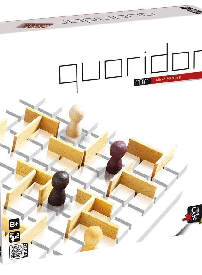 Gigamic Quoridor Mini | Travel-Friendly Strategy Game for Families and Adults | Ages 8+ | 2 Players | 15 Minutes - Image 1