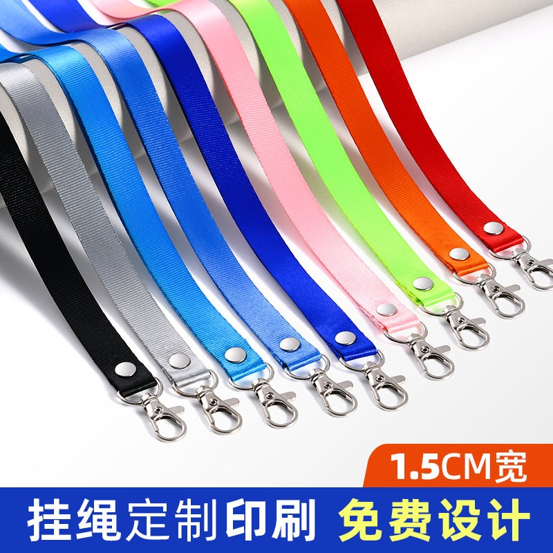 1.5 Lobster Clasp Hardware Lanyard Metal Buckle Strap For Work Employee Id Student Bus Factory Badge Card - Image 2