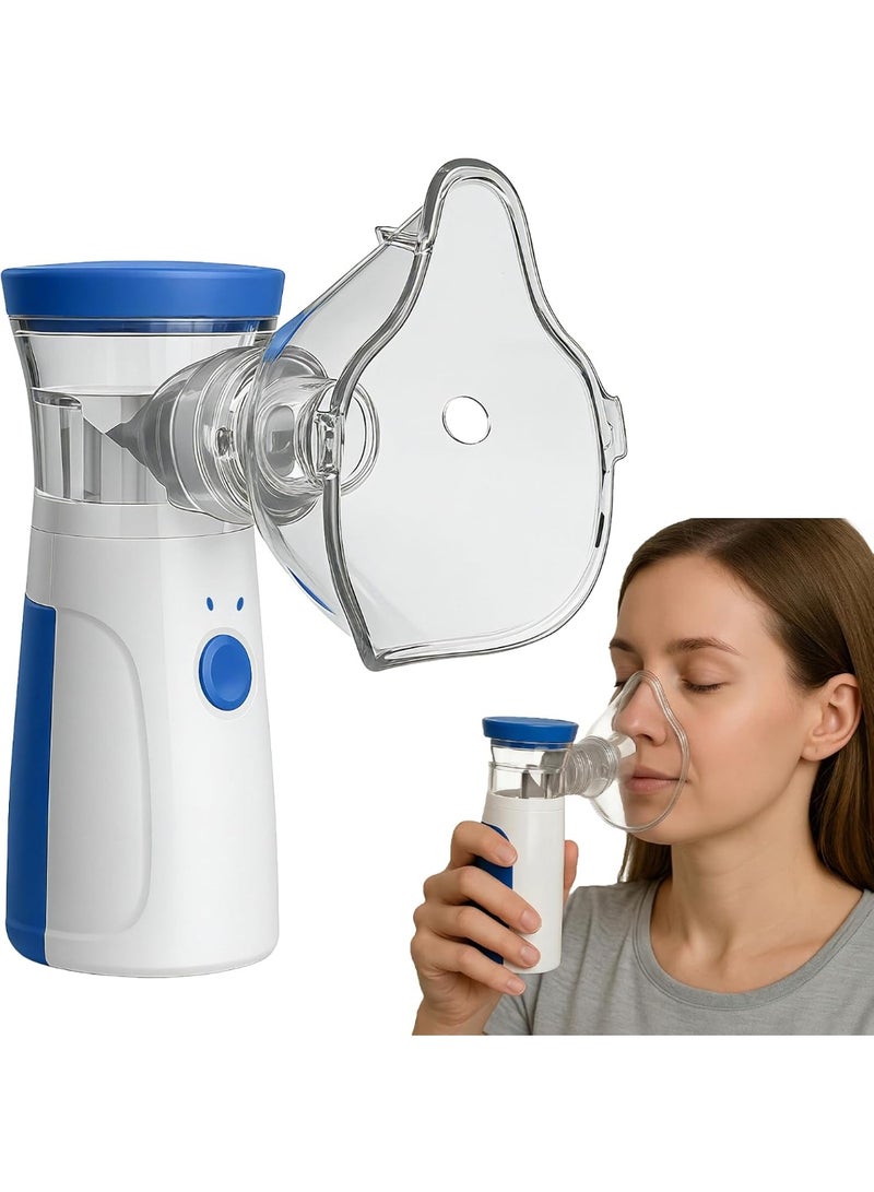Portable Silent Nebulizer - Rechargeable USB-C Aerosol Device - Practical Pocket Nebulizer for Cough, Asthma & Family Use - Image 1