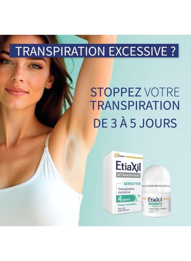 Etiaxil Antiperspirant Armpits Sensitive Skins Roll-On 15ml - Image 4