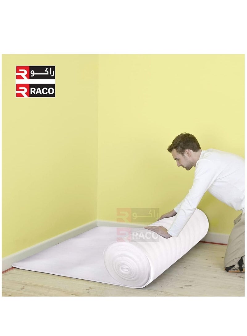 RACO RACO Cushioning PU Foam Sheet Roll White PU Wrapping for Packing Moving and Floor Protection .  - Image 3