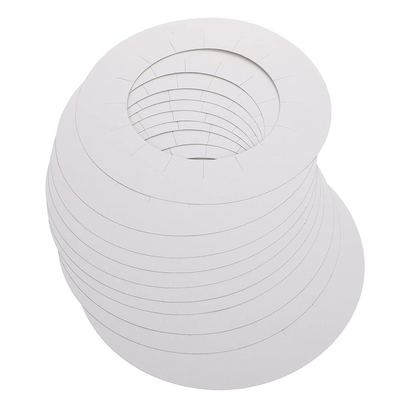 30pcs Wax Machine Mat Wax Warmer Collar Waxing Machine Mat Hair Removal Kit Wax Cloth Strips Waxing Protection Collars Waxing Collars Wax Warmer Ring Collar Paper Lining White