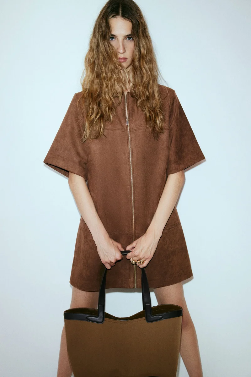 H&M Zip-front shift dress