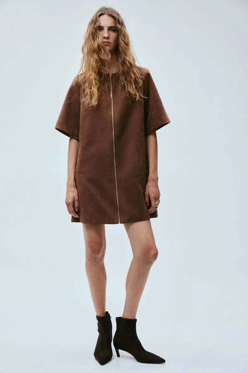 H&M Zip-front shift dress