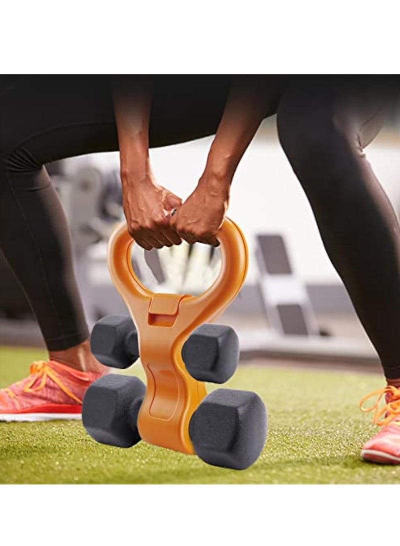 KASTWAVE مقابض الغلايات، مقبض دمبل، مقابض إيتلبيل مع مقبض، لفافة غلاية قابلة للتعديل، قبضة وزن الغلاية لممارسة الرياضة، قبضة غلاية محمولة، غلاية متوافقة لرفع الأثقال - Image 4