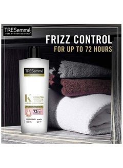 TRESemmé Keratin Smooth and Straight Conditioner with Argan Oil, 72 hours Frizz Control, 400ml  - Image 2