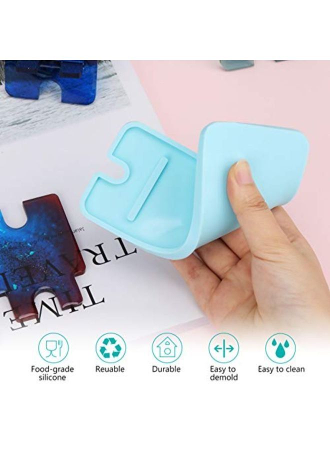 Generic 2-Piece Mobile Phone Stand Silicone Mold for Resin Pouring DIY  - Image 4