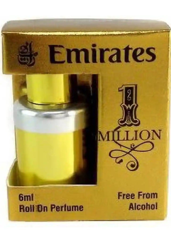 Emirates 1 Million Long Lasting Attar Floral Attar Roll On Perfume 6 ml