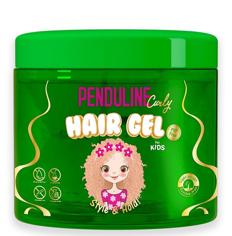 Penduline Curly Kids Hair Gel, 250ml with Aloe vera , Alcohol-Free - Image 1