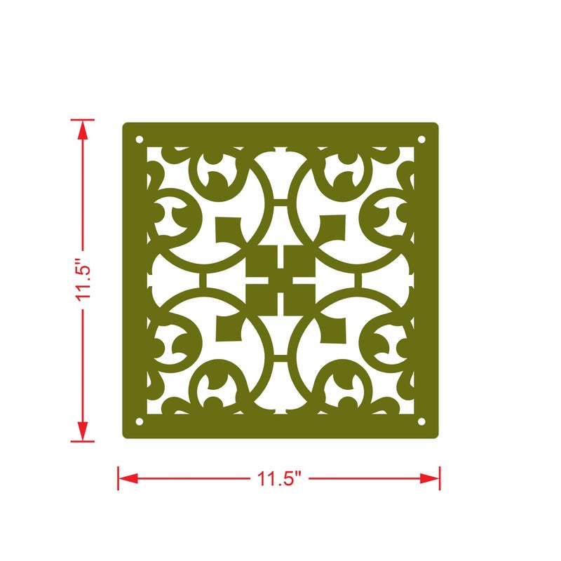 Olive Tree Olive Tree 12Pcs Hanging Room Divider Panel Modern Hanging Screen Partition for Home Decoration Living Room 115 x 115 12 PanelsOTD9099  - Image 4