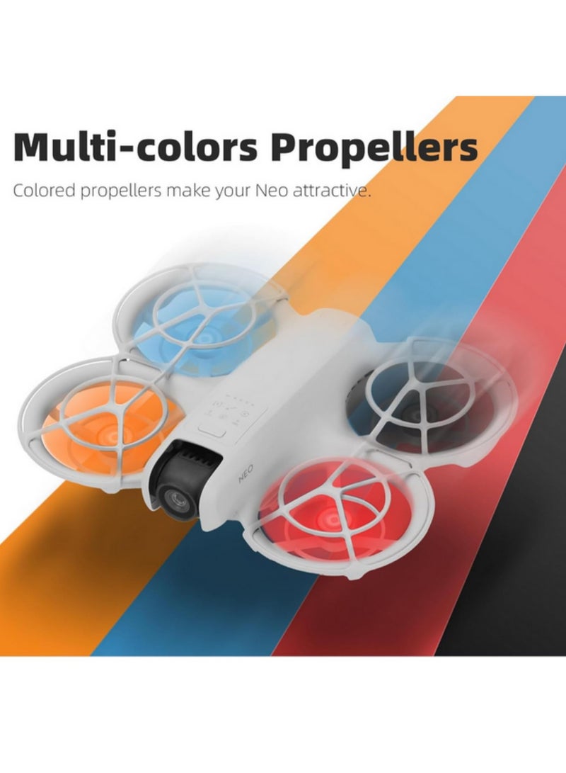 Generic 2 Pairs Propeller For DJI Neo Handheld Flight Camera 2016S Color Paddle Lightweight Fans Wing For DJI NEO Handheld Drone Accessories Replacement Parts Black  - Image 5