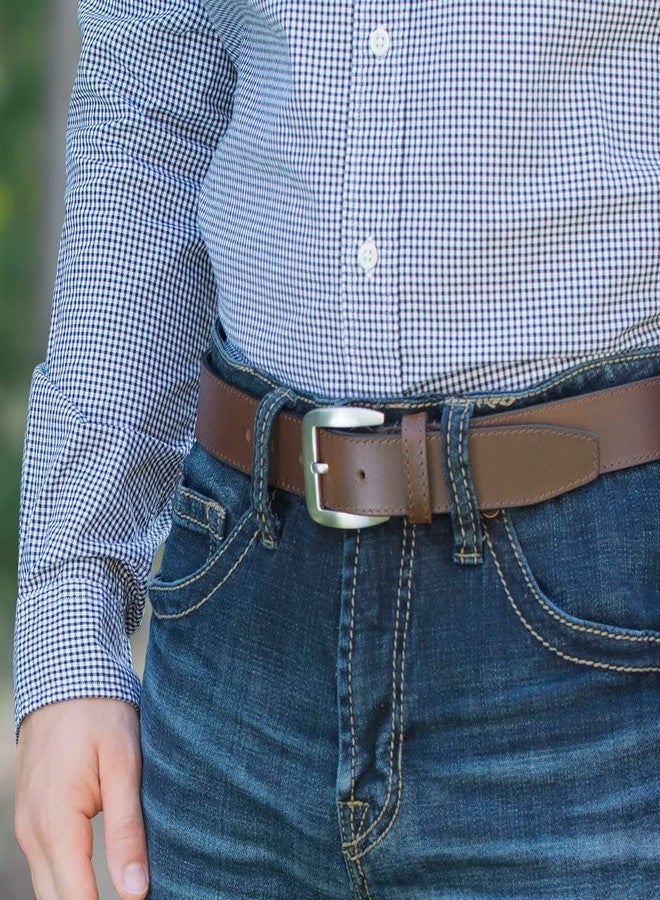 Nickel Smart Casual Brown Belt II - 38" - Image 2