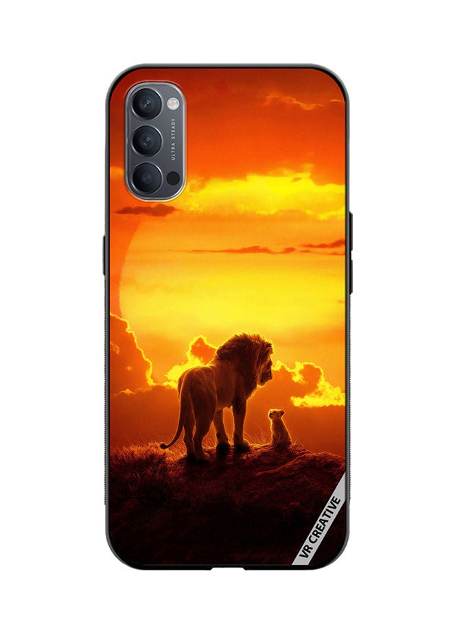 VR CREATIVE Protective Case Cover For Oppo Reno4 Pro 5G The Lion King Design Multicolour - Image 1