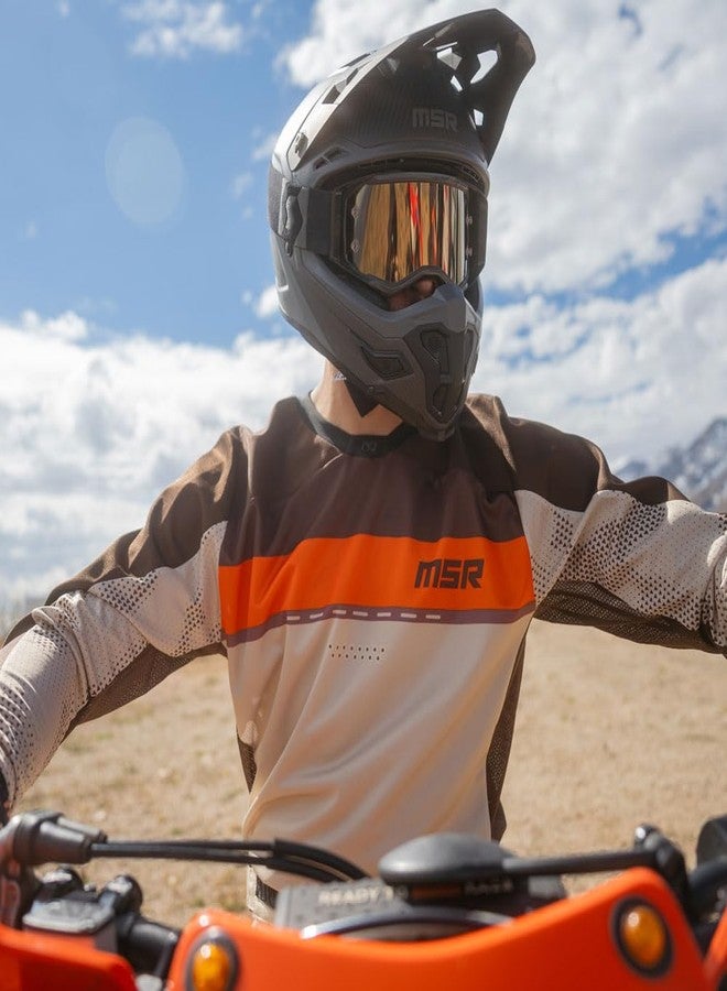 MSR Legend Dirt Bike Motocross MTB Offroad Jersey Small Brown - Image 3