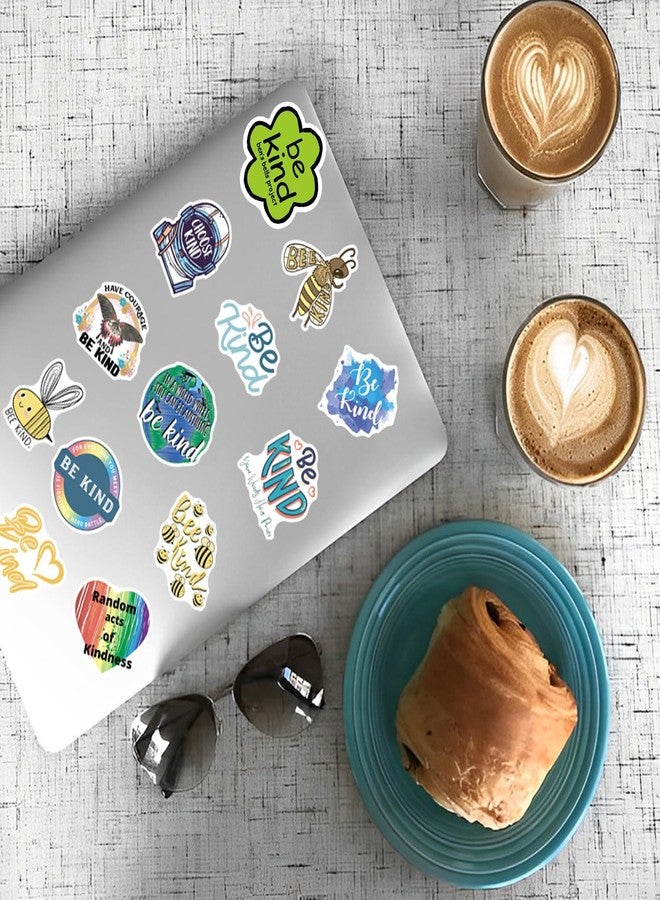 DYDSZDDYBF 220Pcs Kindness Stickers Be Kind Stickers FriendlyChristmas Party Favors Physical Therapy Motivational Inspirational Letter Quotes Decals for School Teachers Student Scrapbook Water Bottle - Image 5