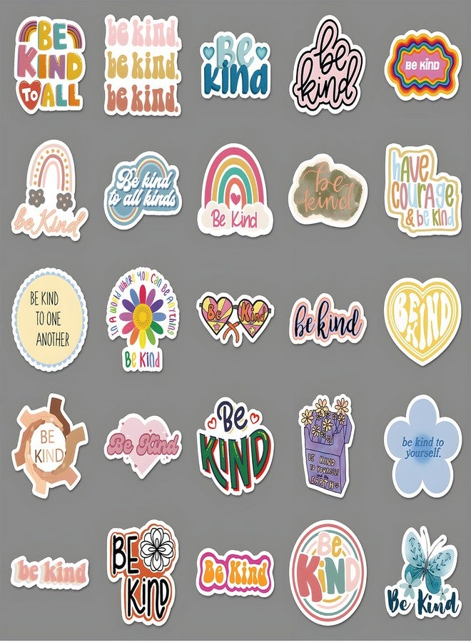 DYDSZDDYBF 220Pcs Kindness Stickers Be Kind Stickers FriendlyChristmas Party Favors Physical Therapy Motivational Inspirational Letter Quotes Decals for School Teachers Student Scrapbook Water Bottle - Image 3