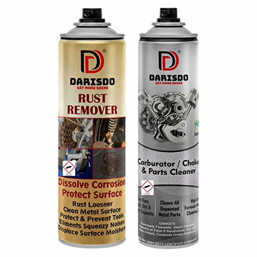 Darisdo Rust Remover & Carburetor Choke Cleaner Engine Cleaner Protect Against Corrosion (500+500 ml) - Image 1