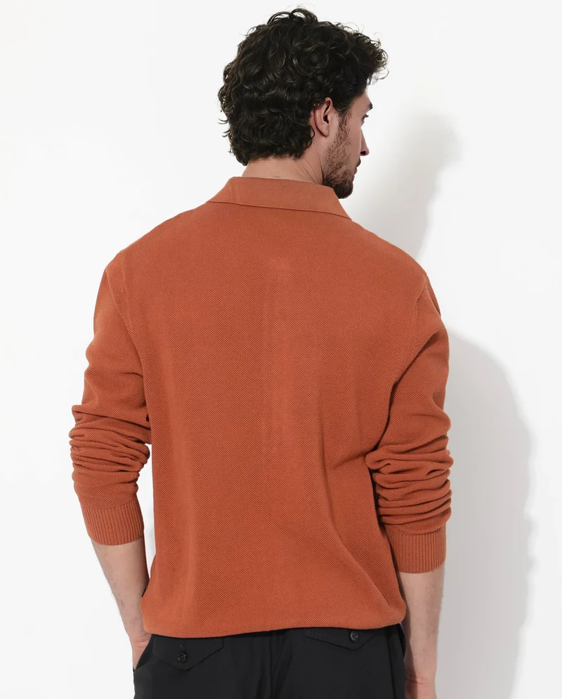 Rare Rabbit Men's Cotton Knitted Shirt