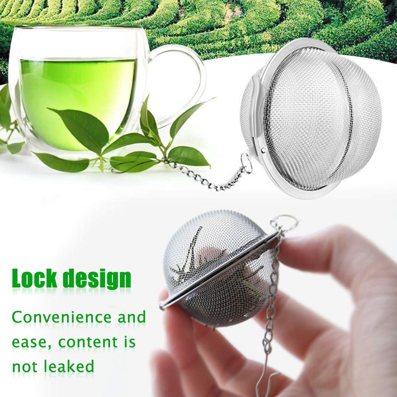 Golf Tea Steeper  2Pcs Mesh Tea Infuser Premium Tea Filter Tea Interval Diffuser With Extended Chain Hook For Brew Loose Leaf Tea And Spices & Seasonings - Image 5