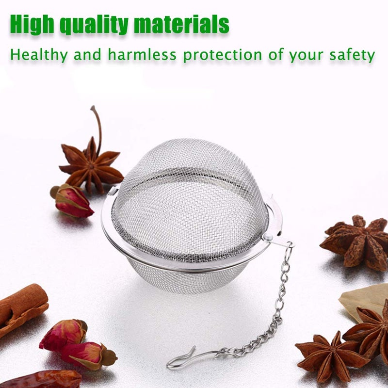 Golf Tea Steeper  2Pcs Mesh Tea Infuser Premium Tea Filter Tea Interval Diffuser With Extended Chain Hook For Brew Loose Leaf Tea And Spices & Seasonings - Image 2