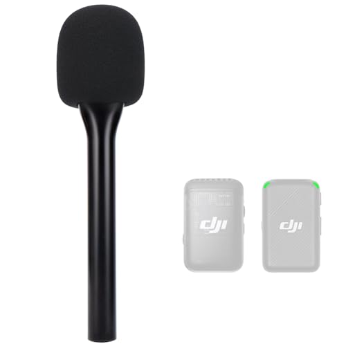 SUNMON Handheld Wireless Mic Stand for DJI Mic, Holder for DJI Mic 2, DJI Microphone Interview Handheld Mount Adapter for DJI Mic1/ 2 - Image 1