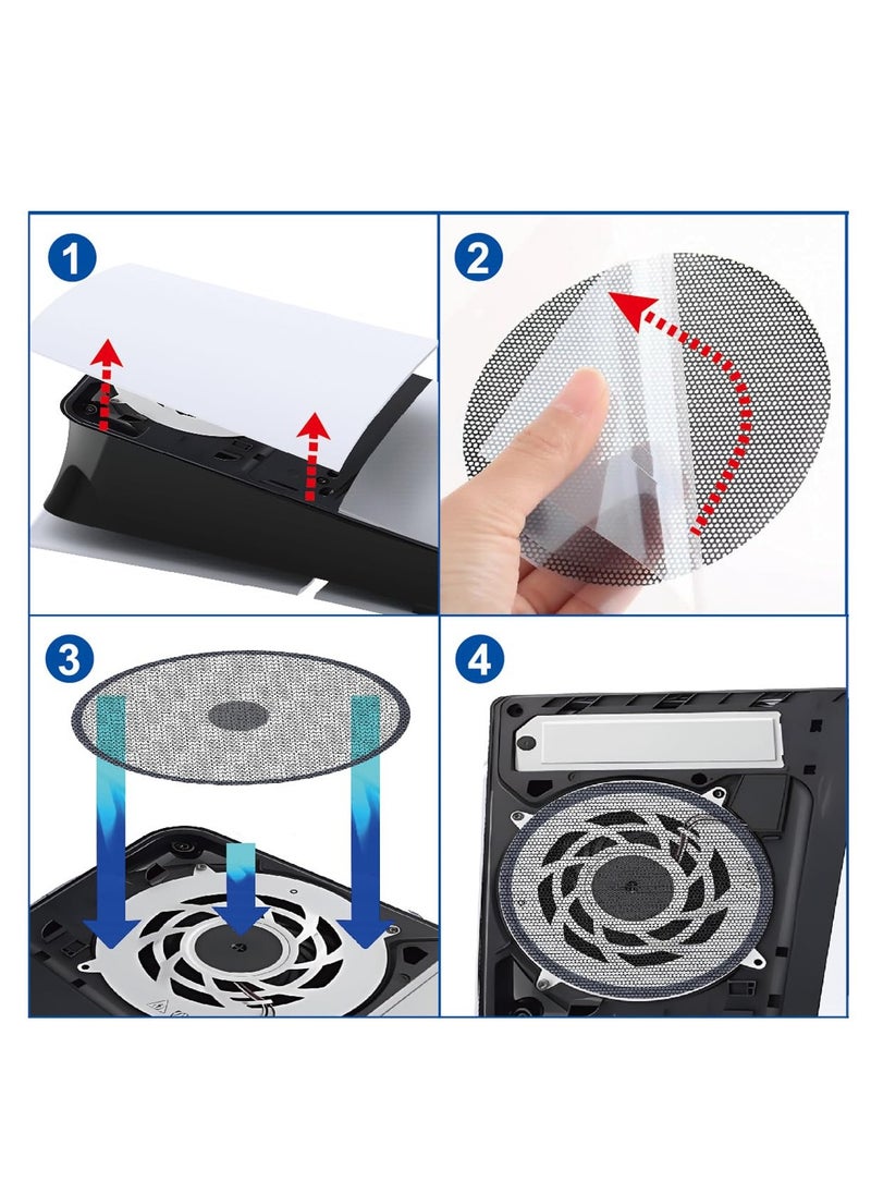 Generic - PS5 Slim CD-ROM Version Game Console Dustproof Net Digital Version Simple Dustproof Net 2-pack PG-P5S037 - Image 1