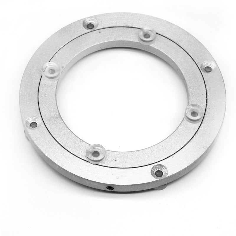 Besimple Aluminium Alloy Turntable Bearing, Heavy Duty Swivel Turntable Lazy Susan Rotating Bearing Turntable Round Dining Table Smooth Swivel Plate Hardware (140mm - 5.5inch) - Image 1