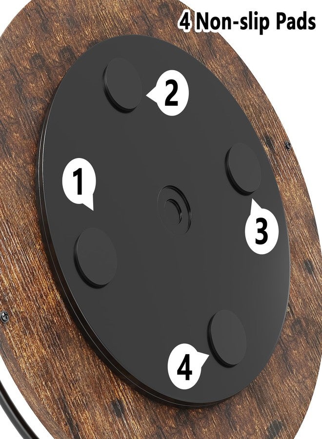 KOKSTOP Lazy Susan Organizer：9 Inch Rotating Spice Rack for Kitchen Countertop Round Wooden Turntable Holder for Cabinet, Dining Table, Cupboard Storage – Black - Image 5