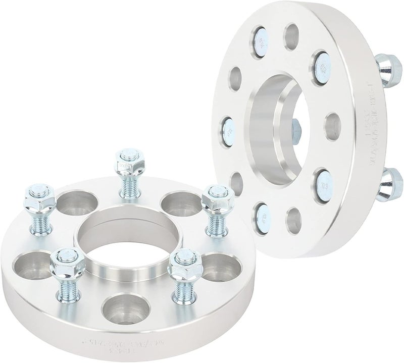 ROADFAR 2PCS 1" 5x4.75 Wheel Spacers Adapters Hubcentric 12x1.5 Studs - Image 1