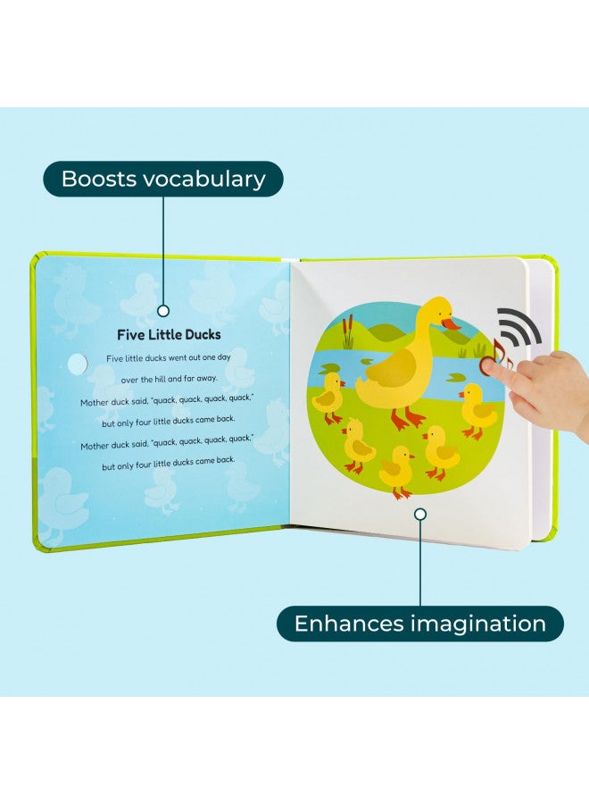 Cali's Books Cali's Books Five Little Ducks Nursery Rhymes Book for Toddlers | Sound Books for Toddlers 1-3 | Musical Book with Sound Button and 6 Songs  - Image 2