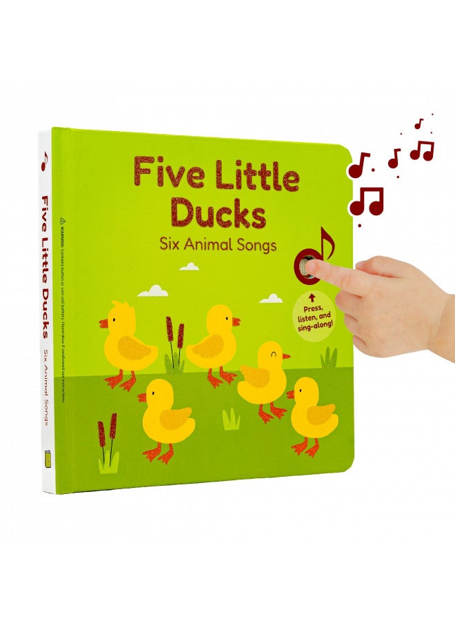 Cali's Books Cali's Books Five Little Ducks Nursery Rhymes Book for Toddlers | Sound Books for Toddlers 1-3 | Musical Book with Sound Button and 6 Songs  - Image 1