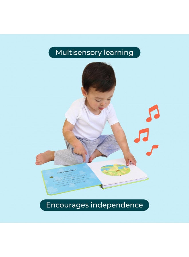 Cali's Books Cali's Books Five Little Ducks Nursery Rhymes Book for Toddlers | Sound Books for Toddlers 1-3 | Musical Book with Sound Button and 6 Songs  - Image 4