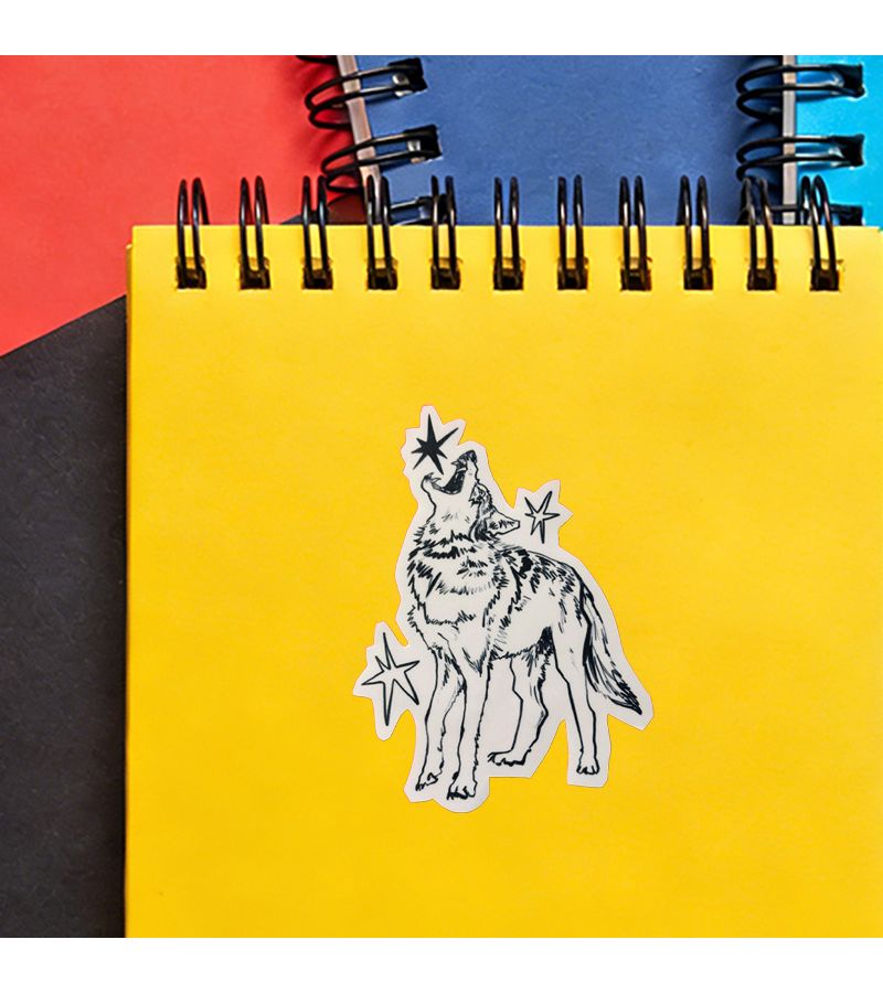 Howl At The Stars Vinyl Decal Sticker 1pc for Laptops Phones Notebooks - Image 5