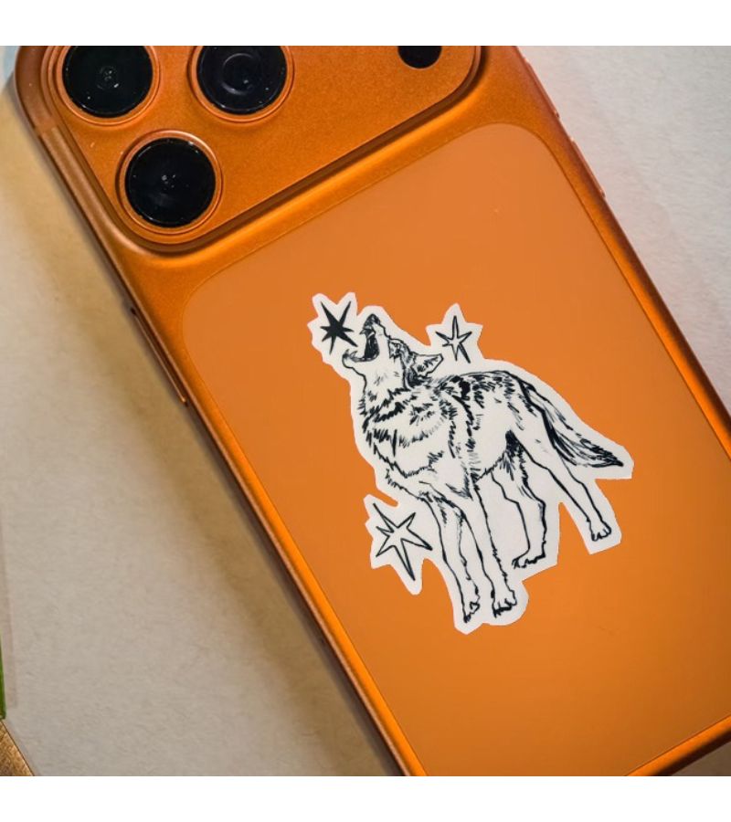 Howl At The Stars Vinyl Decal Sticker 1pc for Laptops Phones Notebooks - Image 1