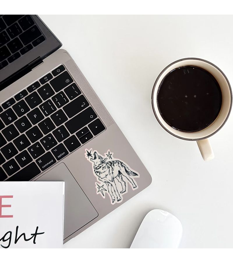 Howl At The Stars Vinyl Decal Sticker 1pc for Laptops Phones Notebooks - Image 4