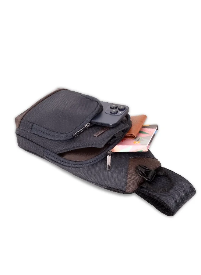 Lavie sport Atmos cheststrap sling Crossbody (C.Blue/Choco)