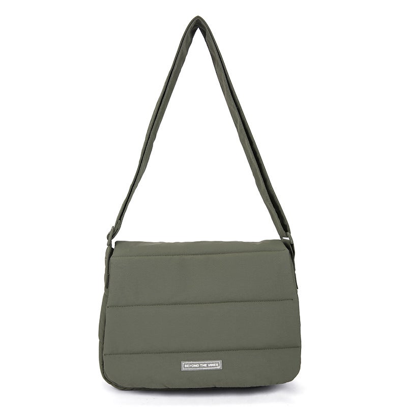 Summer Dragon Fruit Nylon Sling Bag 2024 Fashion Shoulder Purse soot green